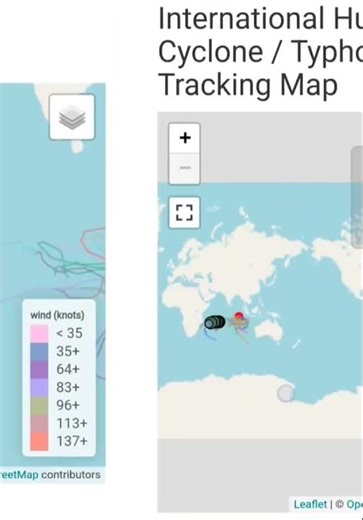 International Hurricane / Cyclone / Typhoon Tracking Map on 4th Jan - Cyclocane.com