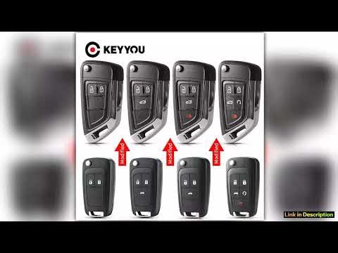 KEYYOU Modified 2345 Button Remote Key Shell Case Fob For Chevrolet Cruze Epica Lova Camaro