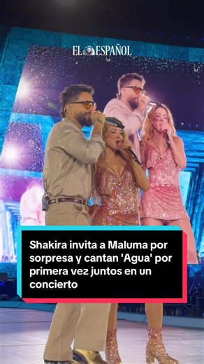 ❤️🎤 Shakira invita a Maluma por sorpresa y cantan 'Agua' por primera vez juntos en un concierto en vivo: