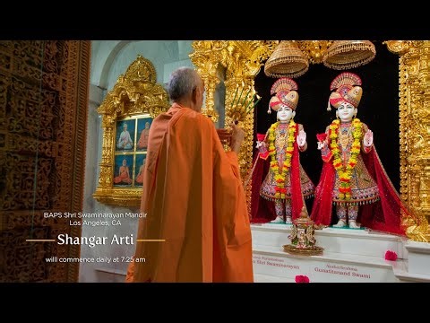 BAPS Shri Swãminãrãyan Mandir - Chino Hills, CA - Live Shangãr Arti