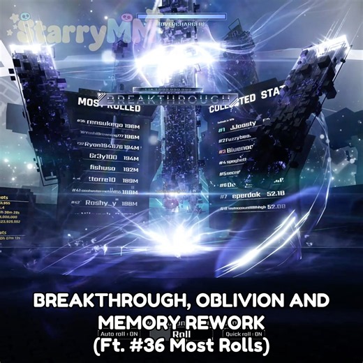 BREAKTHROUGH, OBLIVION AND MEMORY AURA REWORK IN SOL'S RNG #solsrng #roblox #update