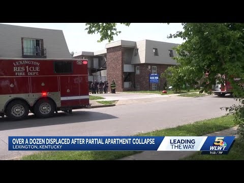 More than a dozen displaced after partial apartment collapse in Lexington