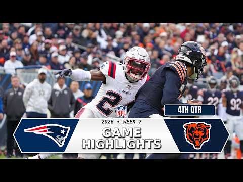 Chicago Bears vs New England Patriots TNF Game Highlights 4th-Qtr | Oct 22, 2026 NFL Week 7