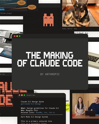 This is our first time telling the story of how we first built and launched Claude Code, starting with its origins in Anthropic safety research.So much more to do. We are 1% done.