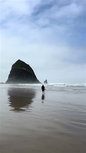 Cannon Beach #oregon #nature #travel #outdoors #pnw #pacificocean #oceanwaves #ocean #beach #sea