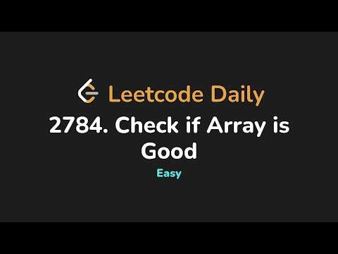2784. Check if Array is Good | Leetcode Daily - Python