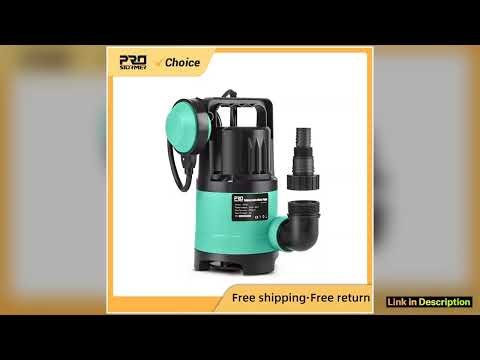400W Submersible Water Pump 7500LH Utility Thermoplastic Electric Portable Transfer Pool Pond