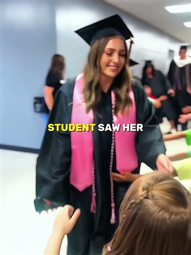 High School Seniors Say Goodbye to Kindergarten Kids on Graduation Day❤.