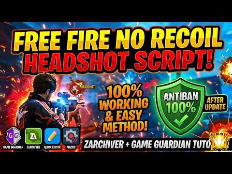 FF No Recoil Headshot Script Tutorial | Antiblacklist Full Working | FF AimBot script making |
