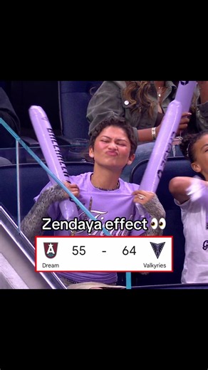 Yeah series might be over now 😭 #zendaya #valkyries #wnba #finals #dream