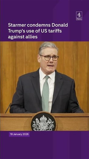 Starmer condemns Donald Trump's use of US tariffs against allies