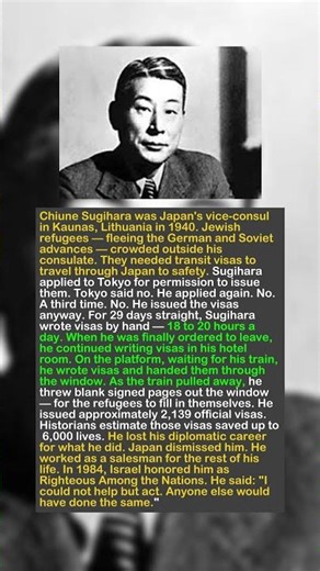The Samurai of Visas: The Diplomat Who Defied an Empire to Save 6,000 Lives