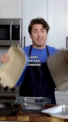 Which baking pan is best? Well... it depends. If you are baking and need quick and strong heat to lift your bread, brown your cookies, or evenly fluff your cakes, then use something like steel, aluminum or pre-heated cast iron that can deliver a lot of heat quickly. But if you're cooking and just need slow and steady heat that holds on after cooking to keep your food warm on the table, choose something like glass, ceramic, or cold cast iron. Or mix and match and use ceramic for your brownies if 