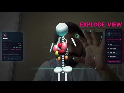 AI Built a Full Body Dissection with Hand Tracking 🤯 (Real Demo)