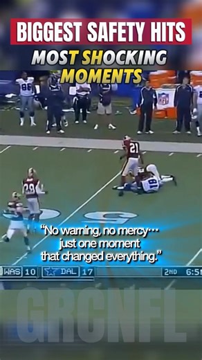 BIGGEST SAFETY HITS – Most Shocking Moments in NFL History #nfl #nflshorts #sports