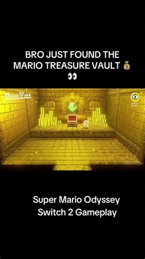Super Mario Odyssey 💰 Mario Found a SECRET TREASURE ROOM! 🏜️ #shorts #mario #nintendo #gaming