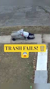How to take out the trash properly🗑️😂 | Learning (Funniest Fails) #shorts #fail