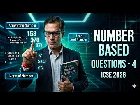 Number Based Question 4 | Computer Application | ICSE Class 10 | ‪@sirtarunrupani‬