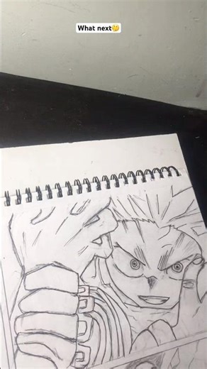 Drawing midoriya izuku (deku) final fight manga panel