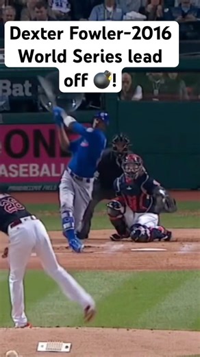 Dexter Fowler World Series Game 7 lead off Homerun! #mlb #cubs