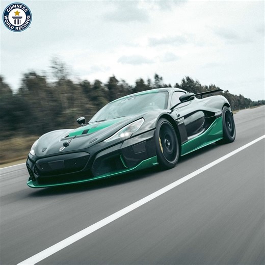 Fastest speed driving in reverse - 275.74 km/h (171.34 mph) by Croatia's Goran Drndak with Rimac Automobili 🚗💨 | Guinness World Records