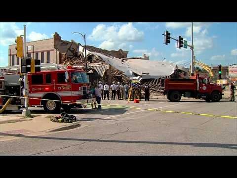 Building collapse in central Illinois