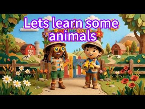 Lets Learn some animals Copycat farm nursery rhymes kids song