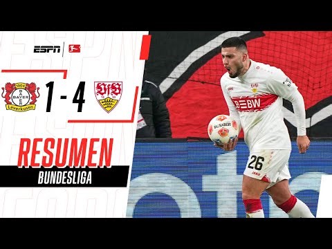 STUTTGART SORPRENDIÓ A TODOS Y APLASTÓ AL LEVERKUSEN | B. Leverkusen 1- 4 Stuttgart | RESUMEN