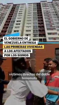 VENEZUELA ENTREGA las primeras 240 VIVIENDAS tras el TERREMOTO que dejó más de 5.000 MUERTOS #shorts