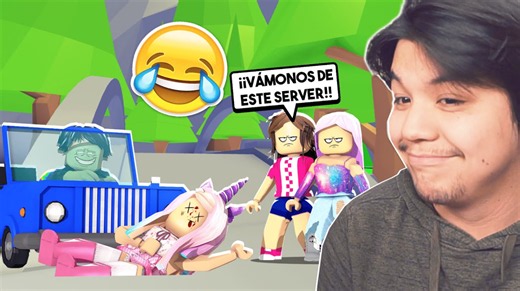 Jugando con jugadores de Adopt Me en Roblox y sus reacciones