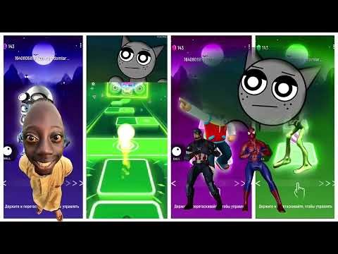 Crazy Frog🆚Sprunki🆚Paw Patrol Ryder🆚Alien Dance🎶 Tiles Hop EDM Rush