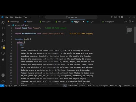 Build a React.js Mouse Particle Animation Effect Using react-mouse-particles Library in Browser