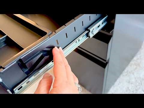 Mount-It! 3 Drawer File Cabinet Lock and Wheels, Fully Assembled Heavy-Duty Steel Rolling