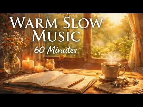 Warm Slow Music – 60 Minutes of Calm Focus & Gentle Melodies