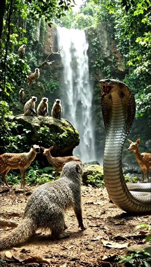 snake and mongoose fight #shorts #snake #mongoose #fight #chikusfun