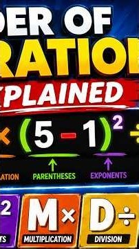 The Order of Operations: PEMDAS #mathematics #maths #tutorial #education #educational #leadership