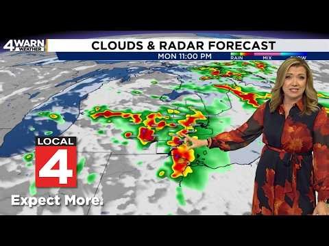 Possible severe thunderstorms to move across Southeast Michigan