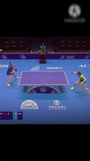soft long rally in slowmotion Anastasiya dymytrenko vs honoka hashimoto