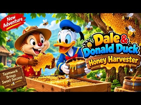 🍯 Dale & Donald Duck’s Crazy Honey Harvest! 🐝😂 | Funny Cartoon