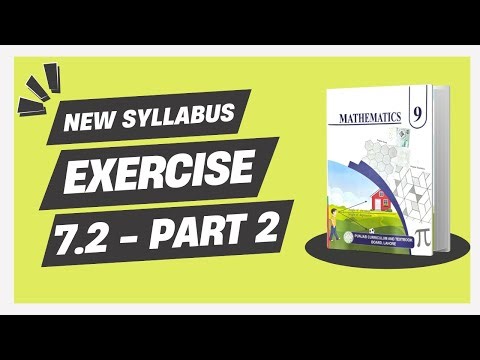 Exercise 7.2 - 9th Class Math - PART 2 | New Smart Syllabus (Updated Version)