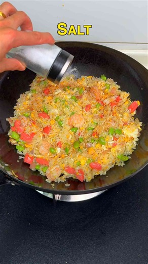 Shrimp and sausage egg fried rice recipe