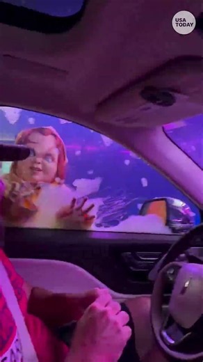 Horror icons turn car wash into a scream-filled ride. See the video.