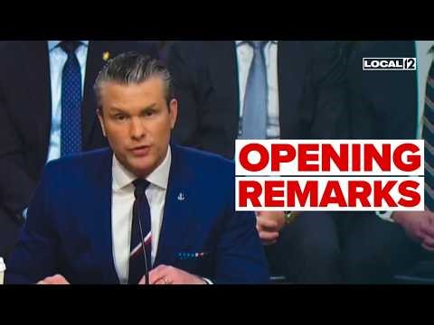 Hegseth delivers opening remarks as Democrats continue scrutiny on Iran, defense budget