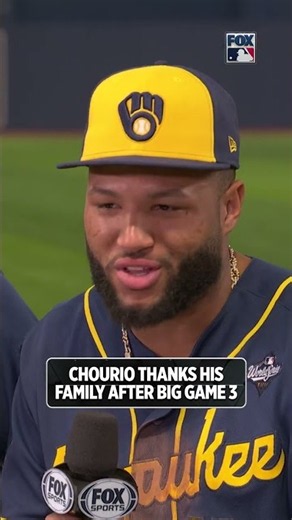 Jackson Chourio after a four hit Game 3 #mlb #baseball #Brewers #JacksonChourio