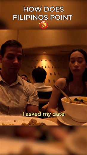 How Filipinos Point With Their Lips 🇵🇭 Halfway through dinner, I asked how Filipinos point. The answer is lips. It's called nguso. 🇵🇭 #Filipino #Philippines #Culture Full video on YT: OhRabah