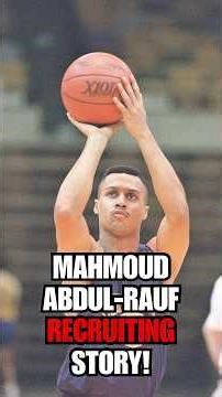 Mahmoud Abdul-Rauf tells a story of WHY he CHOSE LSU over UNC & Georgetown! 🔥#shorts #nba