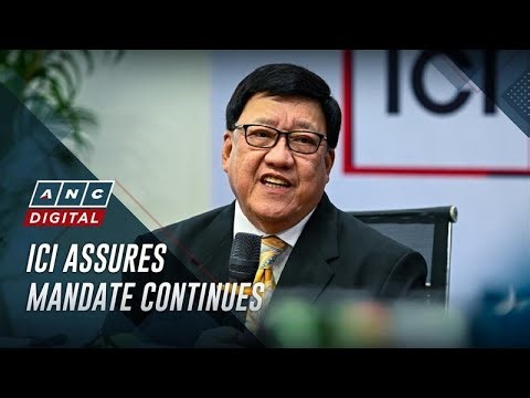 ICI Chairman Reyes: Our work will continue despite Fajardo's resignation | ANC