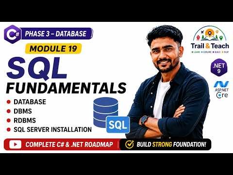 SQL Fundamentals Explained in Marathi | Database, DBMS, RDBMS & SQL Server Installation | Module 19