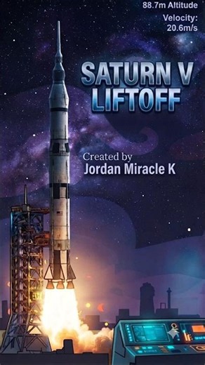 Saturn V Apollo 11 Launch #apollo #saturnv #nasaspaceflight #spaceflightsimulator