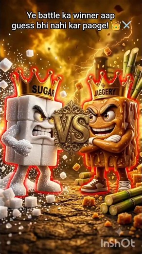 Sugar King vs Jaggery King 👑⚔️ Who is the Real King? #shorts #funny #aianimatedshorts #trending